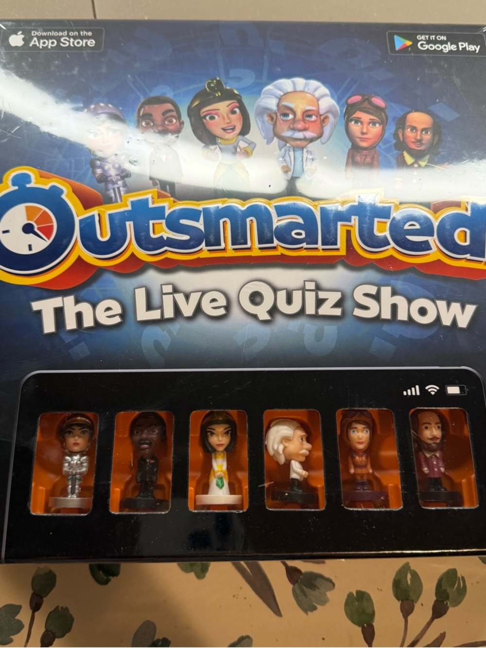 Outsmarted The Live Quiz Show Game with Character Pawns - Blue